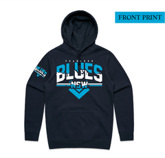 Titan Blues Stencil Hoodie (Front & Back print)