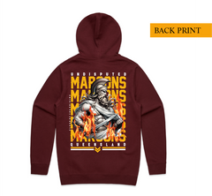 Titan Maroons Stencil Hoodie (Front & Back Print)