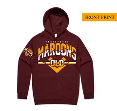 Titan Maroons Stencil Hoodie (Front & Back Print)